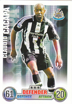 Claudio Cacapa Newcastle United 2007/08 Topps Match Attax #212
